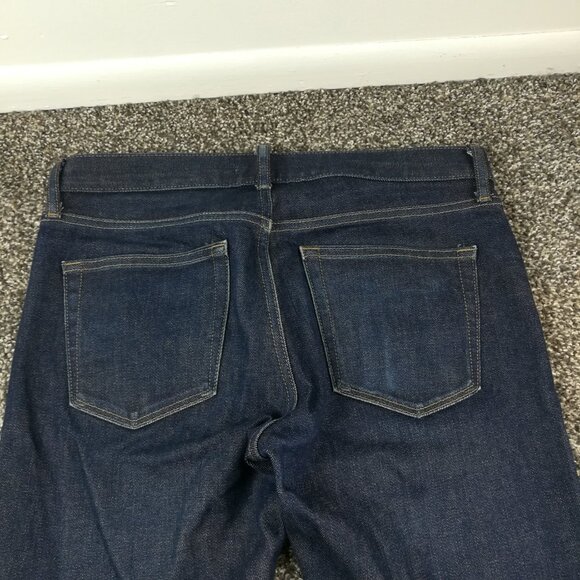Uniqlo Jeans Selvedge 31x31 Slim Straight Fit Japanese Kaihara Denim Dark Blue - Picture 8 of 12